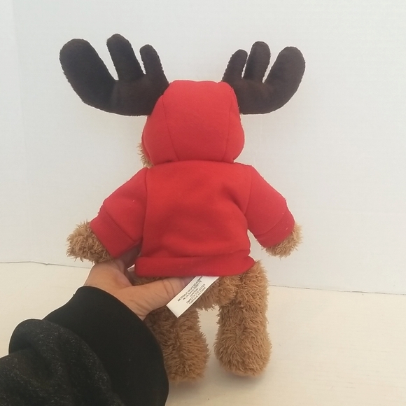Cottagecore Plush Moose Canada Red Hoodie - COLLECTIBLE - Picture 7 of 11